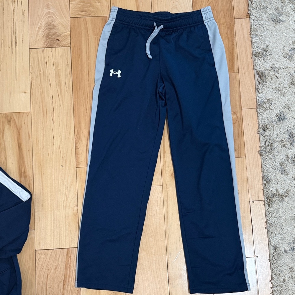 Under Armour Kids Navy and Gray Joggers